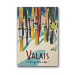 vintage poster valais