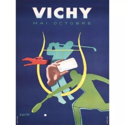 vintage gingham poster