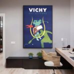 vintage gingham poster
