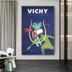 vintage gingham poster