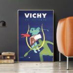 vintage gingham poster