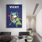 vintage gingham poster