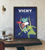 vintage gingham poster