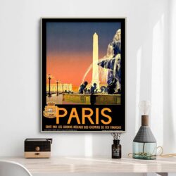 poster vintage city paris