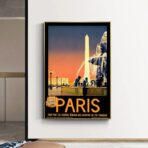 poster vintage city paris