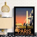 poster vintage city paris