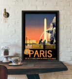poster vintage city paris