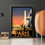 poster vintage city paris