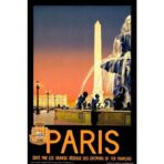 poster vintage city paris