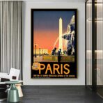 poster vintage city paris