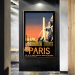 poster vintage city paris