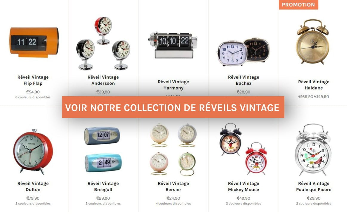 idee cadeau deco vintage réveil vintage