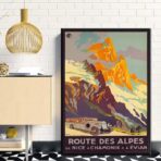 route des alpes poster
