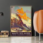 route des alpes poster