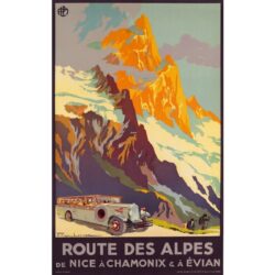 route des alpes poster