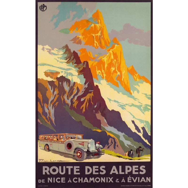 route des alpes poster route des alpes poster