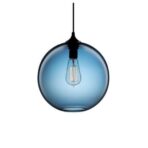 suspension globe glass color