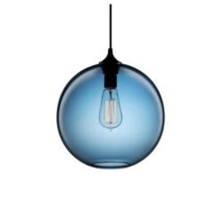 suspension globe glass color