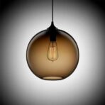 suspension globe glass color