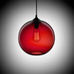 suspension globe glass color