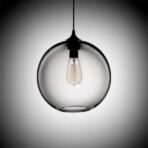 suspension globe glass color