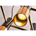 black tube chandelier