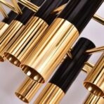 black tube chandelier