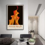poster portrait of the girl on fire