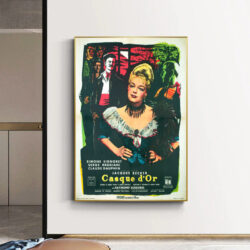 gold helmet poster