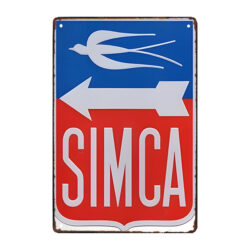 old simca advertising plaque