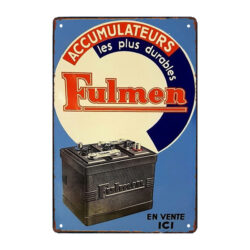 old fulmen advertising plaque