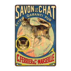 old advertising plaque the cat