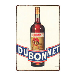 old metal dubonnet advertising plaque