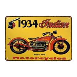 old metal advertising plaque indian motorcycles