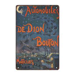 de dion button advertising plaque