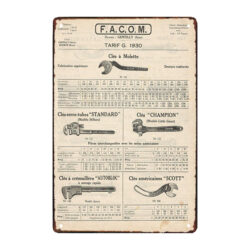 facom advertising plaque