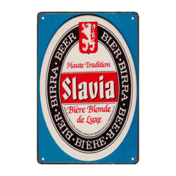 la slavia advertising plaque