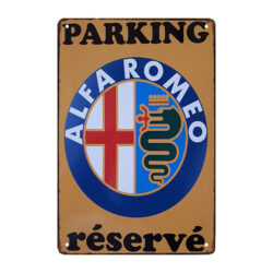 alfa romeo advertising plate