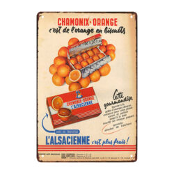 old food advertising plate