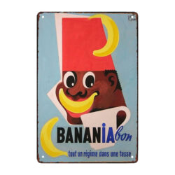 old banania advertising plate 1