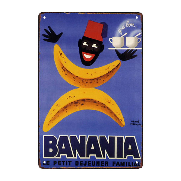 old banania advertising plate old banania advertising plate