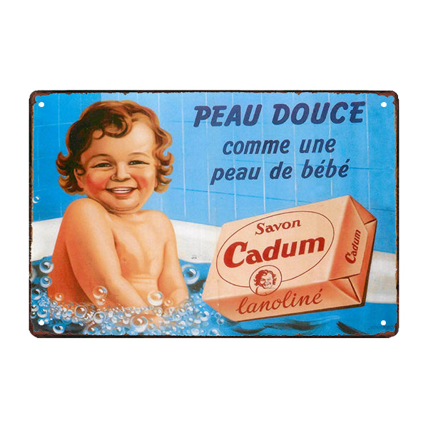 cadum advertising plaque cadum advertising plaque