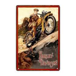 harley davidson advertising plate