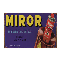 mirror advertising plaque