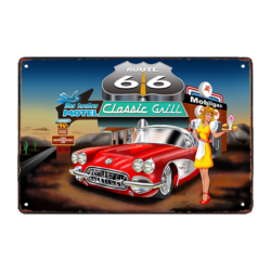 advertising plaque route 66