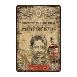 don papa advertising plaque