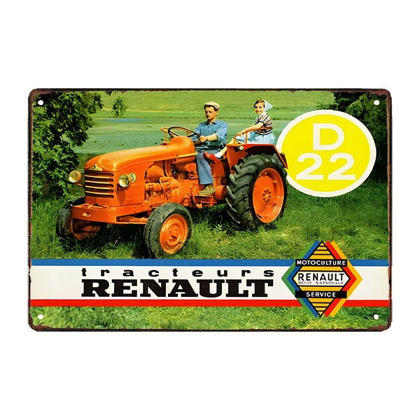 agricultural metal plate renault d 22 agricultural metal plate renault d 22