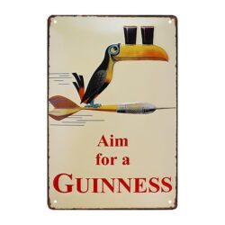 metal plate aim for a guinness