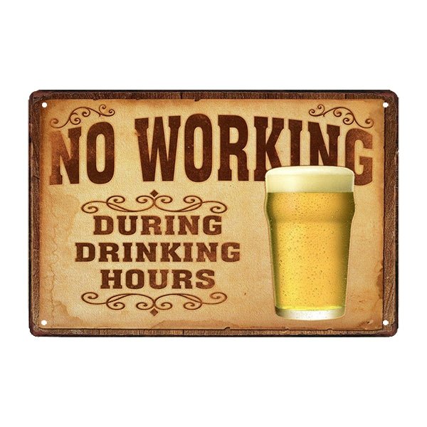 vintage alcohol metal plate vintage alcohol metal plate