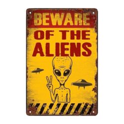 metal alien plate